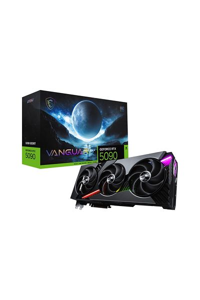 MSI Geforce Rtx 5090 32g Vanguard Soc 32Gb Gddr7 512 Bit Dlss 4 Gaming (Player) Graphics Card