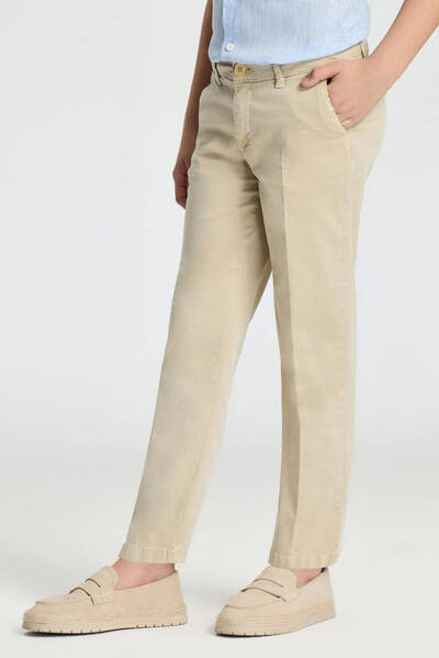 Hemington Kum Rengi Yazlık Çocuk Chino Pantolon