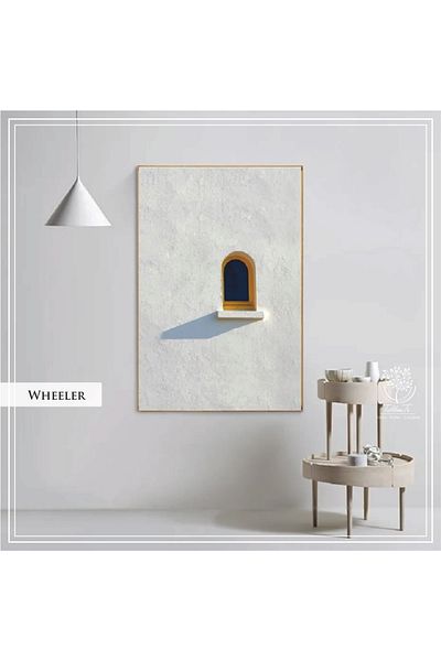 Tablomtr Set de masă Wheeler cu cadru metalic din sticlă reală