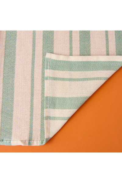 Evidea Soft Alno Masa Örtüsü - Ekru / Yeşil - 140x200 cm