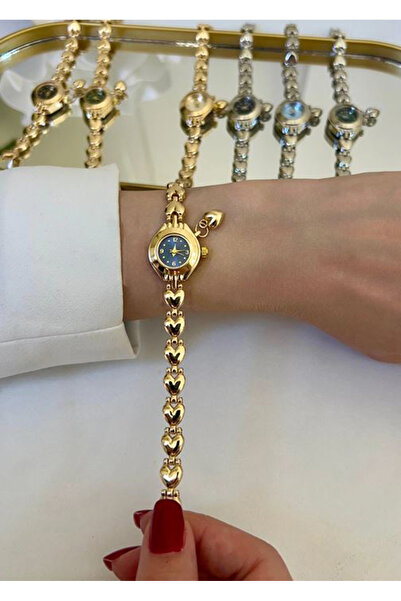 SPECTRUM PREMİUM Spectrum Premium Heart Detailed Metal Cord Mini Minimal Wome...