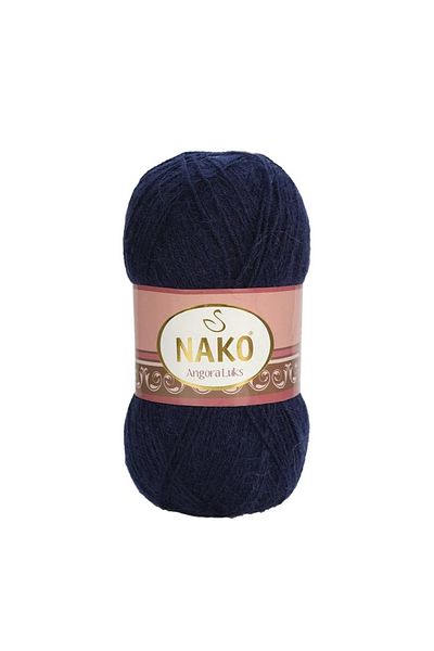 NAKO 5 τεμάχια Angora Lüks Πλέκτα Χειροποίητα Νήματα 11458 Ναυτικό Μπλε