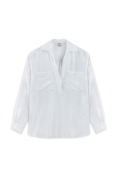 İpekyol Cepli yarım patlı bluz