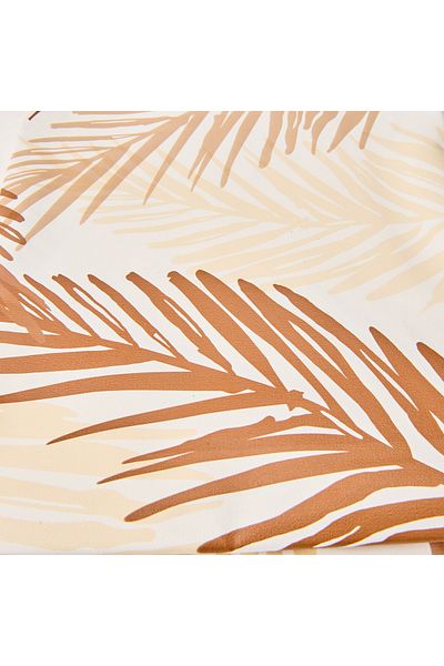 Retro Time Leaf Patterned Pvc Table Cloth - Colorful - 140X140 cm