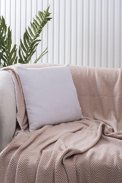Mena Rise Diyar-ıFırsatShop HOME Husă de pernă Panorama simplă gri deschis cu mai multe opțiuni de culoare diferite