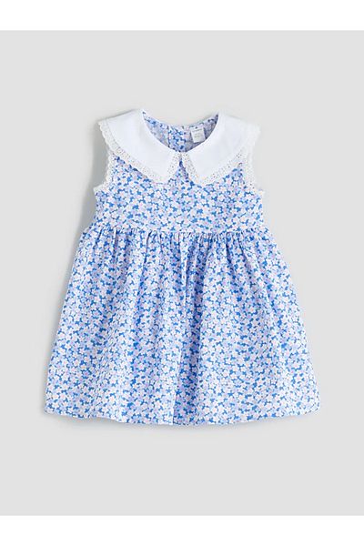 LC Waikiki Lcw Baby Ecru Crew Neck Floral Baby Girl Dress