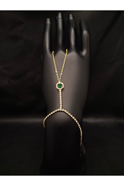 Han Ticarethane Gold Color Stone Waterway Model Emerald Simile Detailed Shahm...