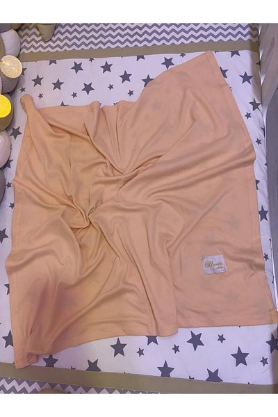 Mena Rise Şirinshop Cotton Multi-Purpose Flexible Swaddle Baby Blanket 100 * 100cm (Salmon) 1108107