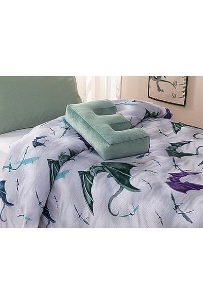 Mena Rise Diyar-Ifırsatshop Home Dragon Cotton Children's Pique 150X200 cm Gray 1017157