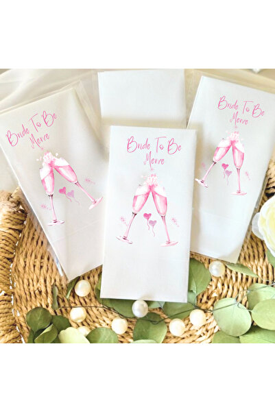 Lion Baskı ve Organizasyon Kişiye Özel Bride Baskılı Peçete 20 Adet