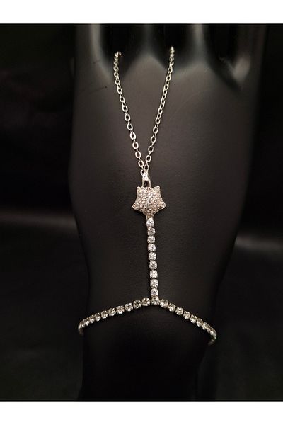 Han Ticarethane Silver Color Stone Waterway Model Star Detailed Shahmeran