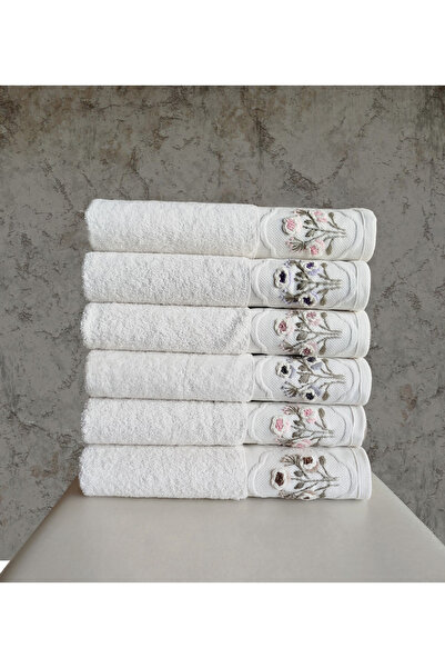 Fiesta Ручна робота 3D вишивка 6 штук 30x50 см Кухонні рушники 100% бавовна