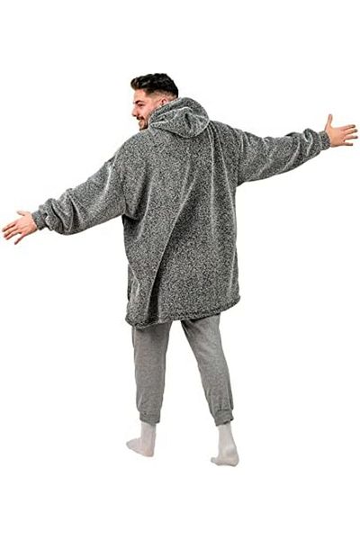 Mena Rise Diyar-Ifırsatshop Oversize Wearable Blanket One Size Very Comfortable Unisex Hoodie Plush Hood