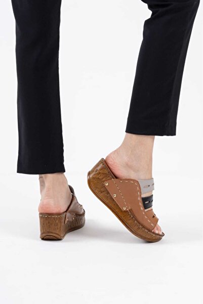 Zenvea Leather Stitched Orthopedic Slippers