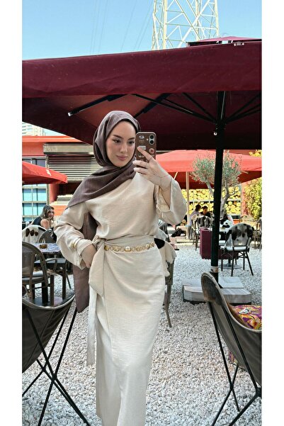 Marselline Σετ Κρεμ Λινό