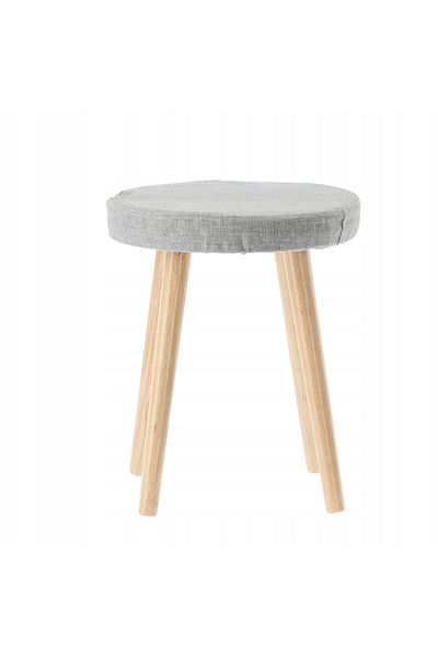 SERSIMO Set masa de toaleta si machiaj cu taburet, Scandinav, oglinda, 80x40x125cm, alb maro