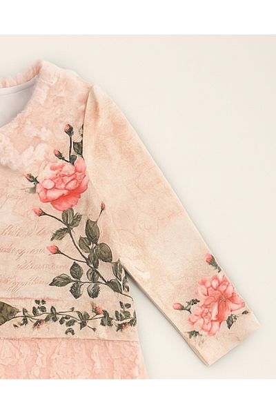For My Baby Floral Printed Baby Collar Dress