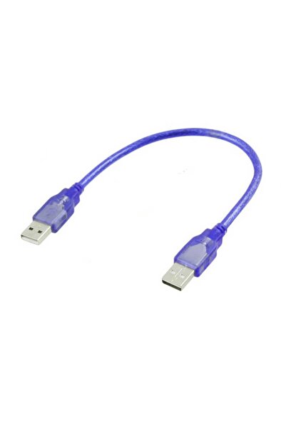 Koodmax 30cm - USB 2.0 Erkek Erkek Kablo - Iki Ucu USB Kısa Kablo