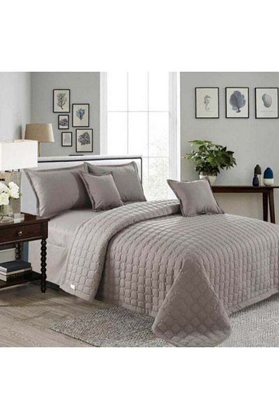GENERAL Ming Lee Compressed Duvet Set with Two Sides, 4 Pieces, Microfiber, Gray, Single