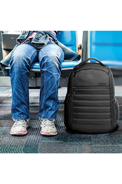 Promate Heavy-duty, lightweight backpack, specifically designed to fit laptops up to 15.6"