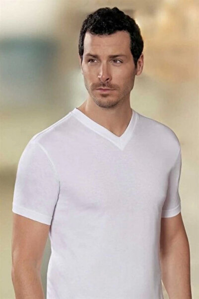 byasafkids Şahinler V-Neck Men's Combed Cotton E008