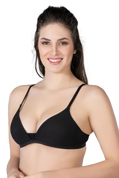 byasafkids Black Mi Emay 1417 Modal Cotton Covered Bra