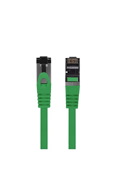 Lanberg Cablu internet CAT 8.1 S/FTP LSZH, lungime 25 cm, 44050, mufat 2xRJ45, verde
