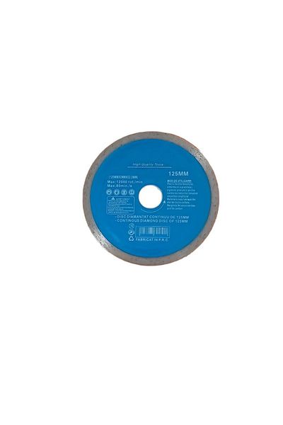 OEM Disc diamantat continuu, 125 x 22.2 x 2 mm, 12000 rot/min, taiere umeda, uscata, High Quality Tools