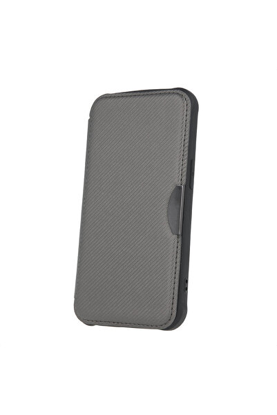 OEM Husa Smart Carbon, compatibila cu Samsung Galaxy A25 5G, margini intarite, buzunar card, gri