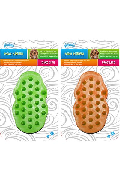 Pawise Rubber Massage and Washing Brush Svlrs