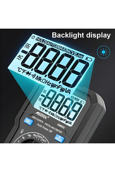 Mestek Dm95C Manual Range Portable Mini Multimeter