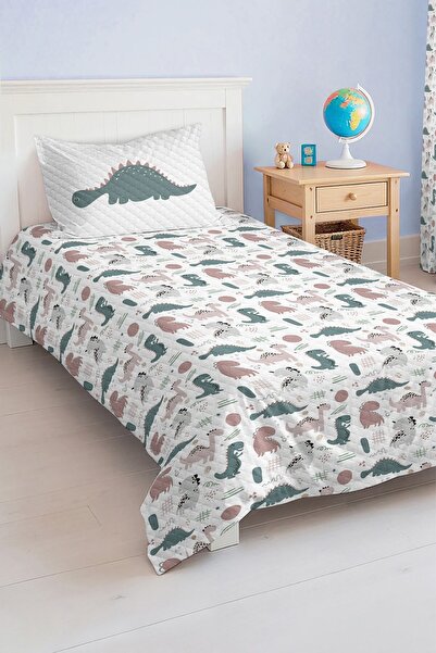 Realhomes مجموعة بيكيه مفردة حديثة للأطفال والمراهقين باللونين الأخضر والوردي...