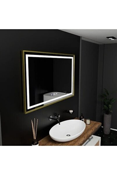 OEM Oglinda LED 100x80 cm, Senzor Premium, Dezaburire, Ceas si Temperatura, L...