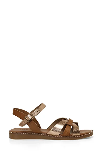 İnci Official Inci Aria 5Fx Tan Women's Flat Sandals