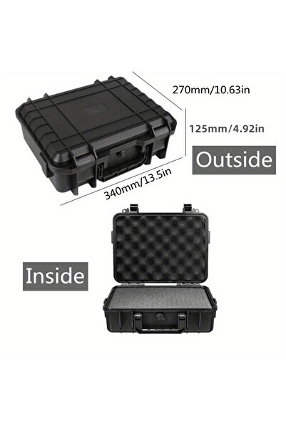 choice2 حقيبة حمل صلبة مقاومة للماء مقاس 340 × 270 × 125 مم، حقيبة أدوات مع ص...