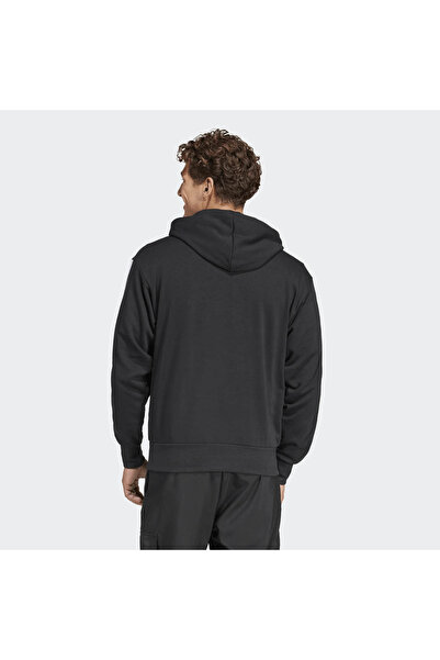 adidas M 3S Ft Hd Siyah Erkek Sweatshirt Jd1874