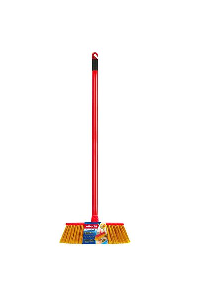 Vileda Outdoor Broom Standard with Stick – 120cm Long Handle, 30cm Brush Width – 1pc