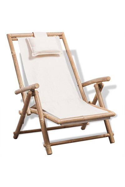 vidaxl كرسي سطح خارجي من الخيزران