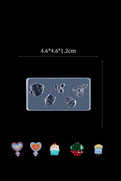 Easy Beauty Nail Art Charm Silikon Kalıp Nail Art Desen Kalıbı, Charm Tırnak ...