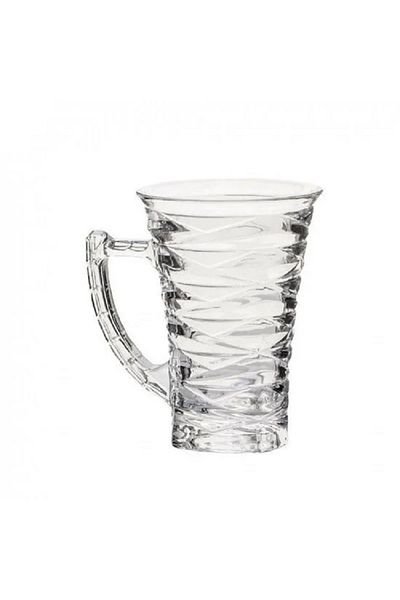 basara 6-piece red glass tea cup set