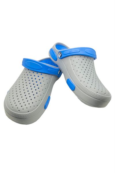 CRACOS Men's garden clogs, made of EVA material, gray, size 45, 28.5 centimeters
