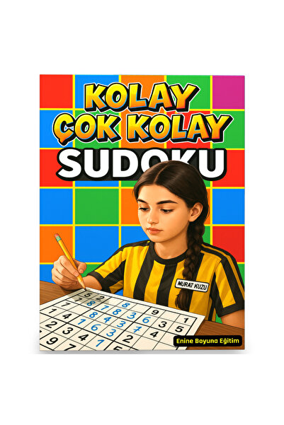 Enine Boyuna Eğitim سهل جدًا - كتاب سودوكو سهل (مع 320 إجابة سودوكو)