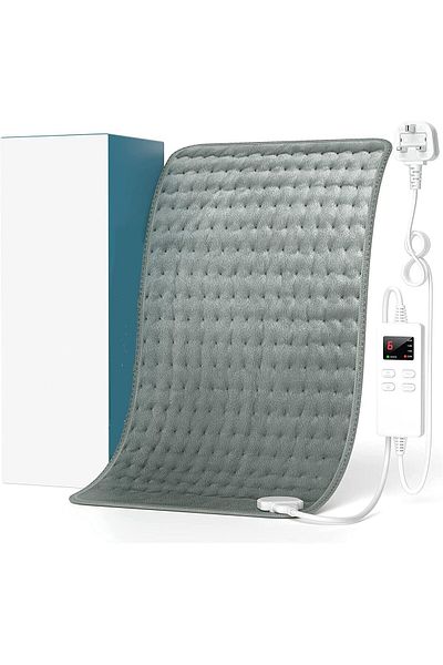 Saharaz Electric Heating Pad,Moist & Dry Heat Therapy,Auto Off,Soft Flannel,for Back and Cramps Pain Relief