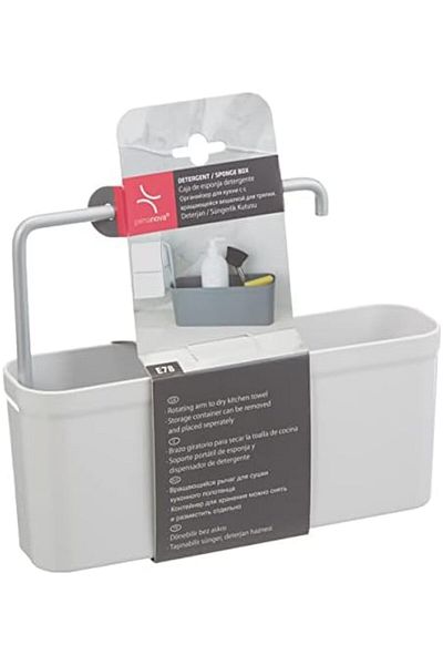 Mena Rise Şirinshop M-E78-01 Detergent/Sponge Holder Box, White 1108107