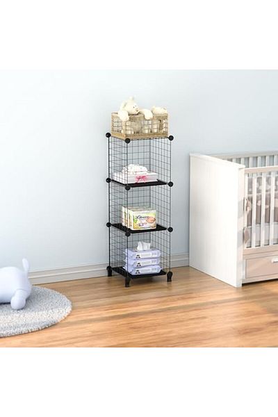 Mena Rise Şirinshop Decorative Wire Cabinet - 3 Cubes 1108107