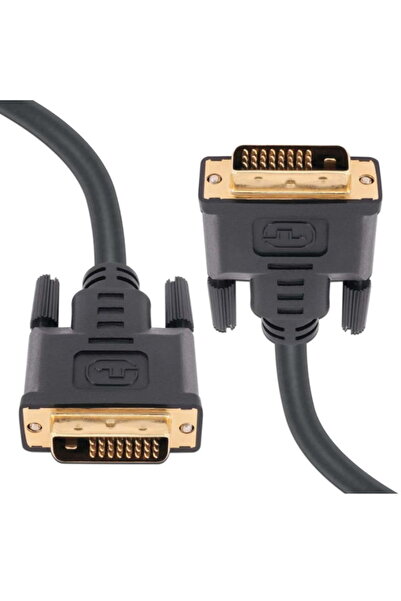 OEM Cablu DVI - DVI, 1.5 m, mufe aurite tip tata-tata