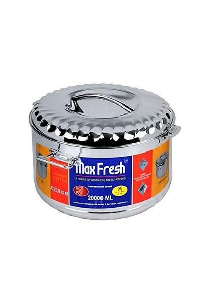 BASURRAH Max Fresh 5L Stainless Steel Food Container – Durable Insulated Server for Hot & Cold Meals