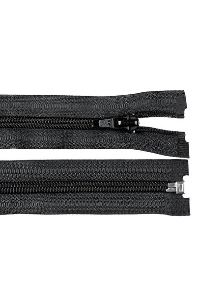 OEM Detachable Nylon Zipper #5, Spiral Teeth, 65 cm, Black