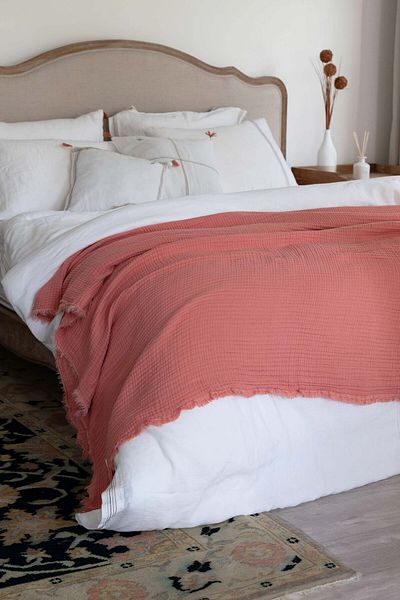 JOJOMIA Adya Double Bedspread 240X260 Salmon