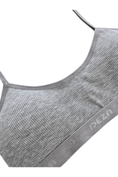 GizaKids 95% Cotton Girls' Thin Strap Training Bra Set of 3 |   Half Athlete
